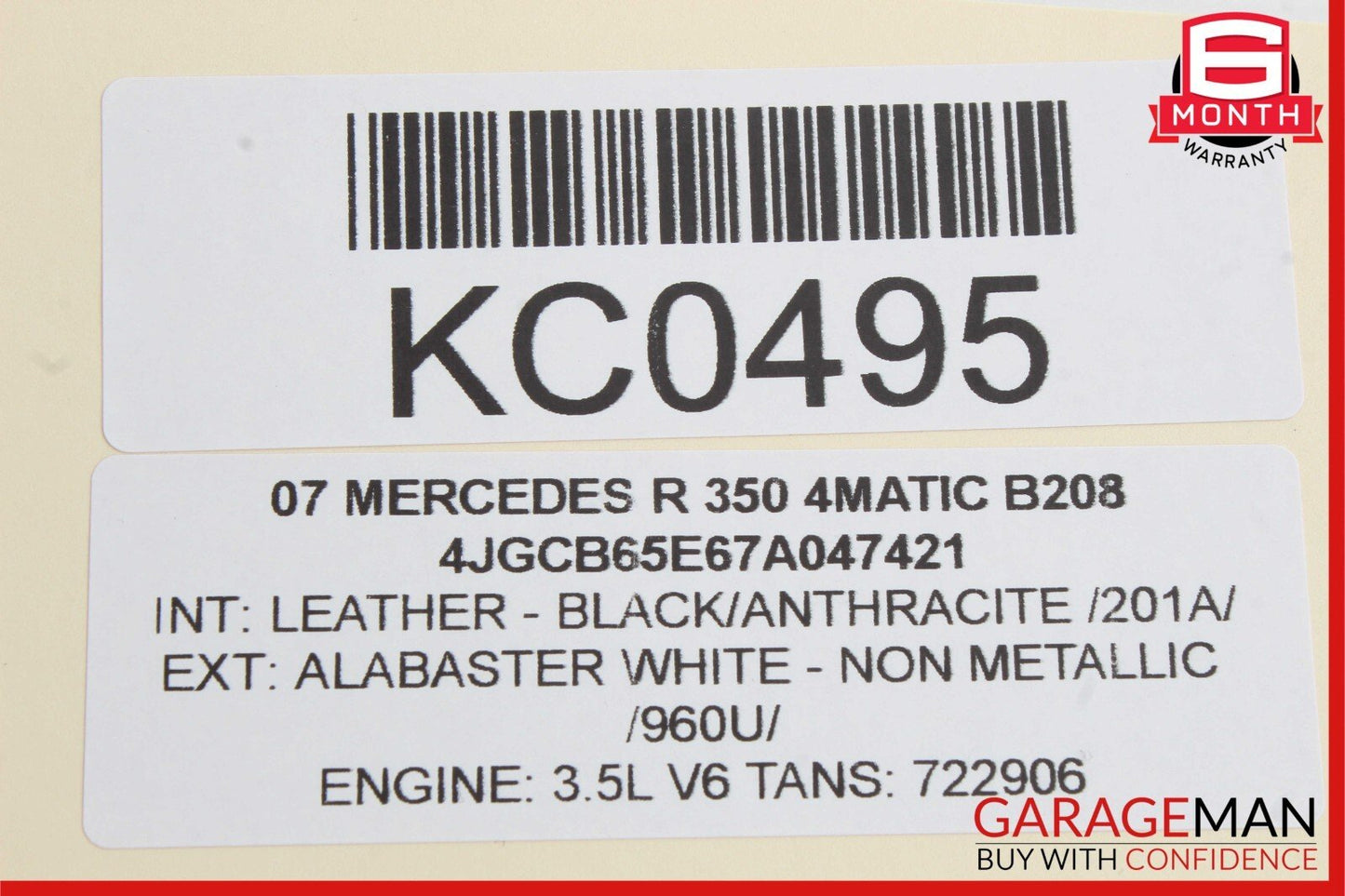 06-12 Mercedes W251 R350 4MATIC Rear Trunk Subwoofer Speaker 2518200002 OEM