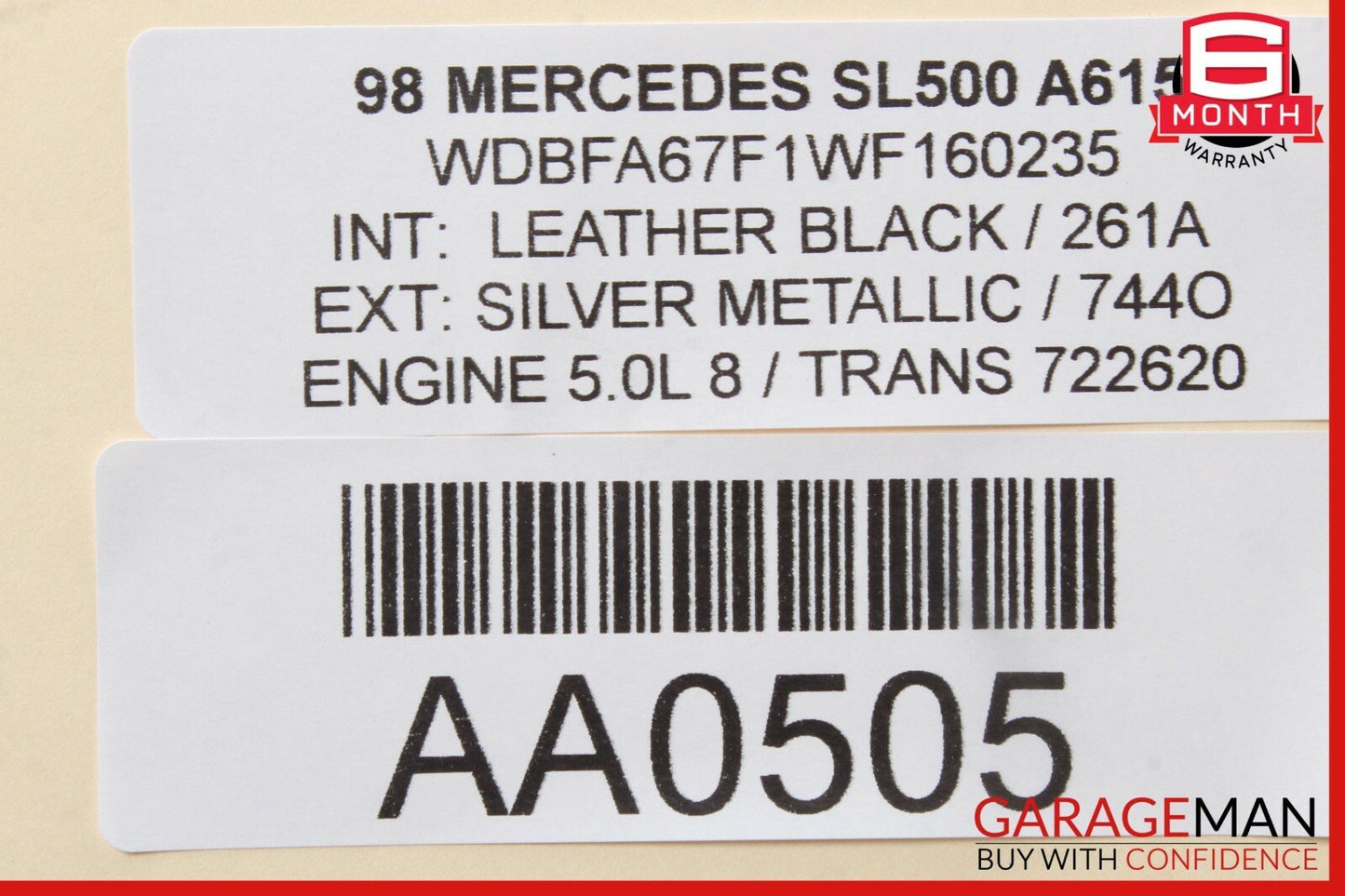 96-98 Mercedes R129 SL500 Electronic Stability Control Module ABS ESP OEM