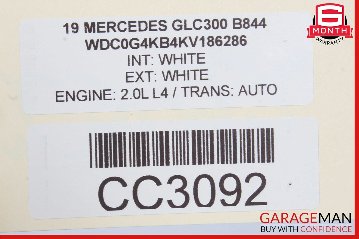 16-22 Mercedes X253 GLC300 Front Right Passenger Side Bottom Lower Seat Cushion