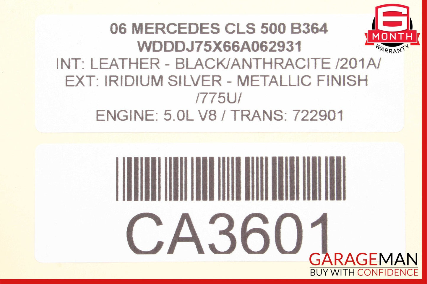 03-11 Mercedes W219 CLS500 E350 RWD Front Right Side Lower Wishbone Control Arm