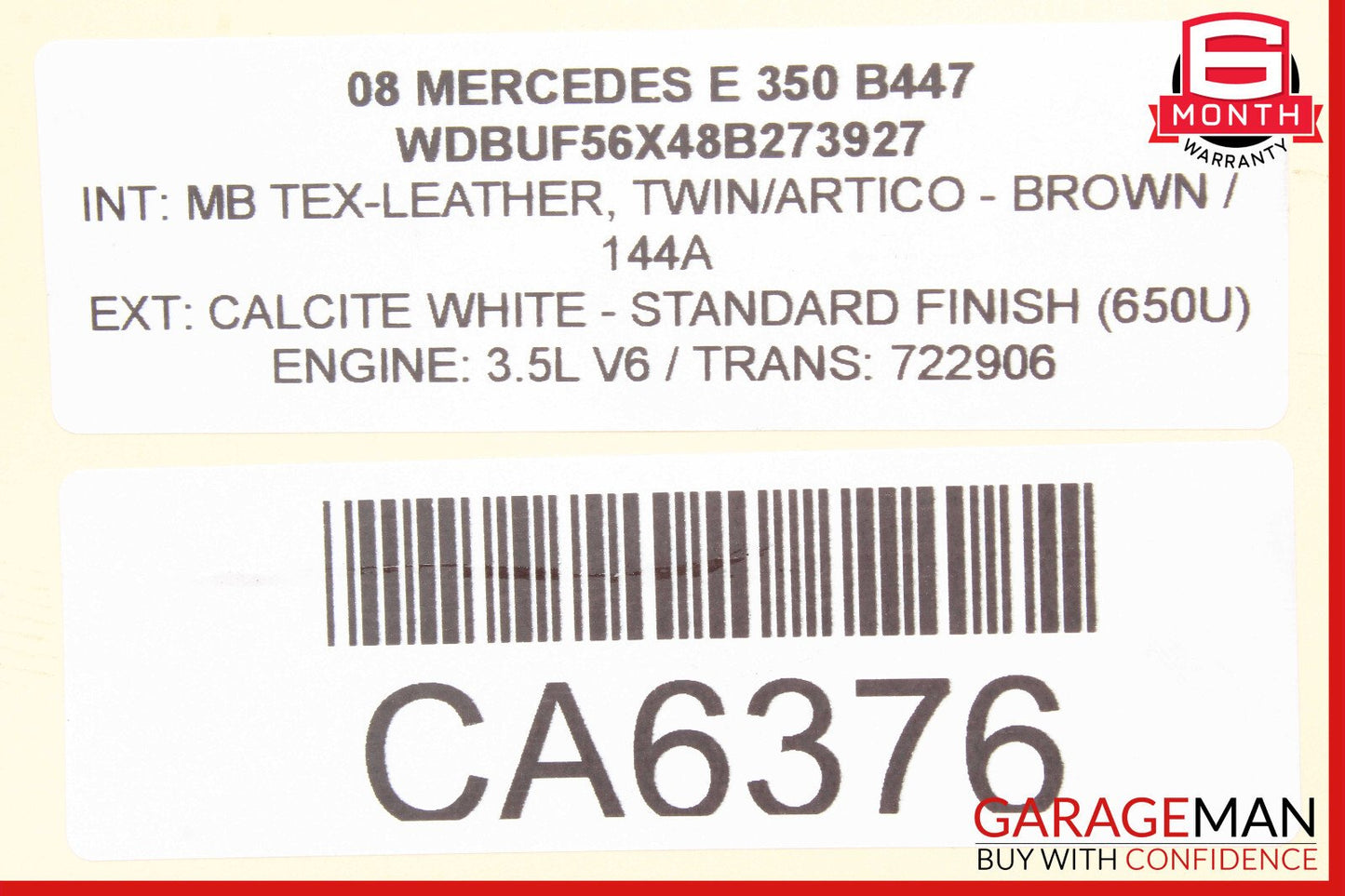 05-12 Mercedes W211 E350 SL550 CLK350 Lower Oil Pan 2720100128 OEM
