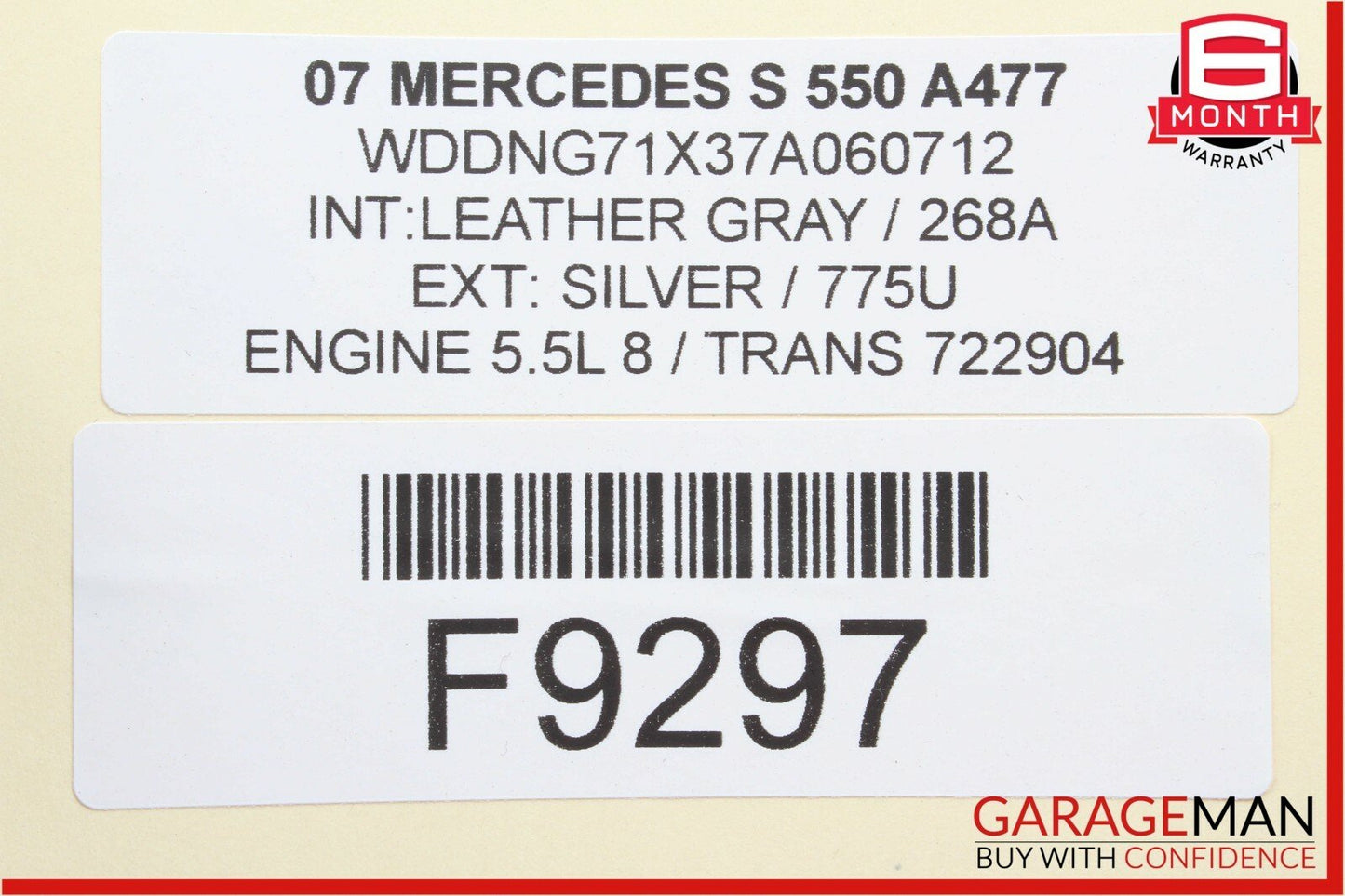 07-13 Mercedes W221 S550 Front Right Side Under Seat Storage Compartment Gray