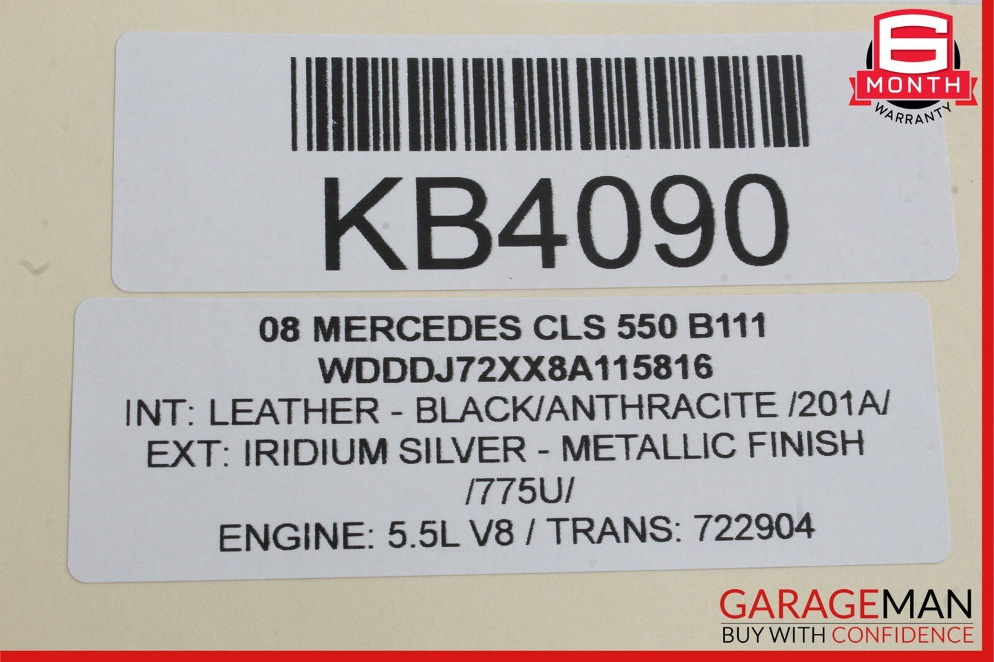 06-11 Mercedes W219 CLS550 Front Left Side Door Window Regulator Motor Unit OEM