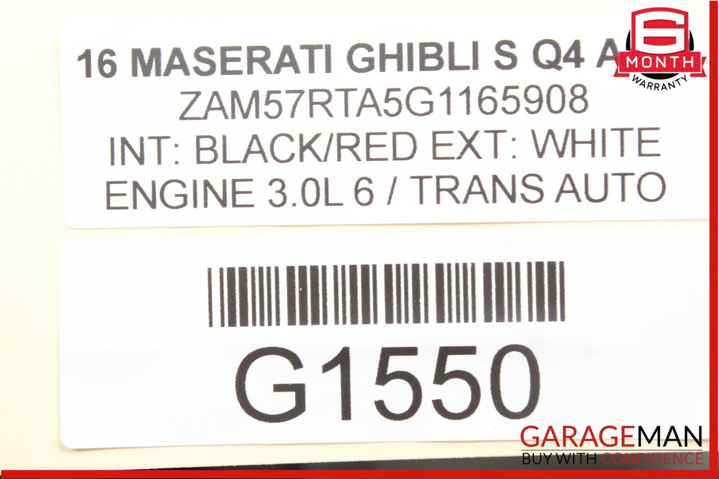 14-17 Maserati Ghibli Rear Left Side Door Harness Wiring Wire Wires Assembly
