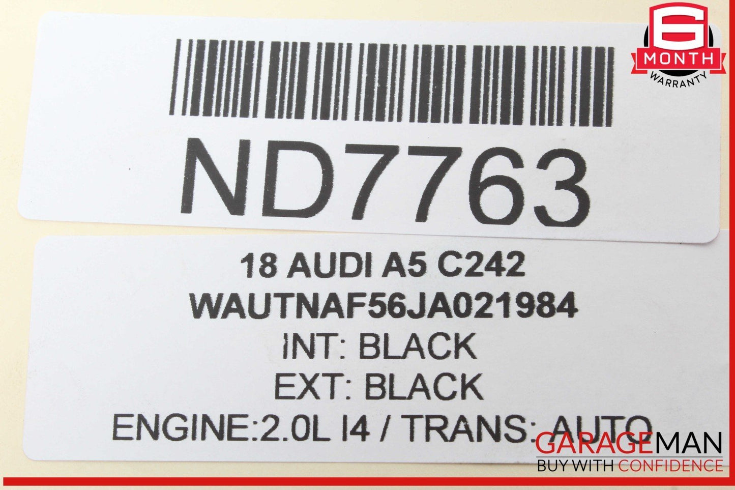 17-24 Audi A5 A4 Rear Left or Rear Right Side CV Axle Shaft 8W0501203D OEM