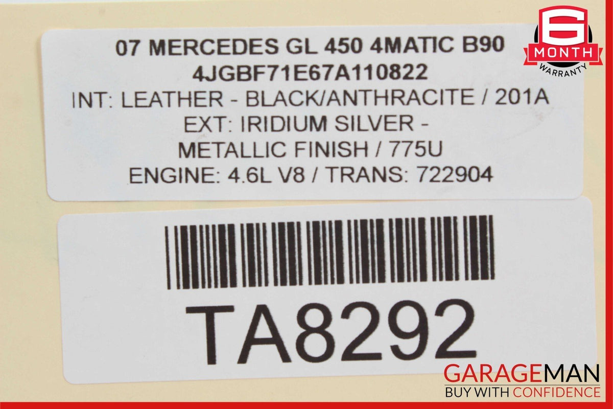 06-12 Mercedes X164 GL450 ML350 Right Power Steering Rack & Pinion Tie Rod Boot