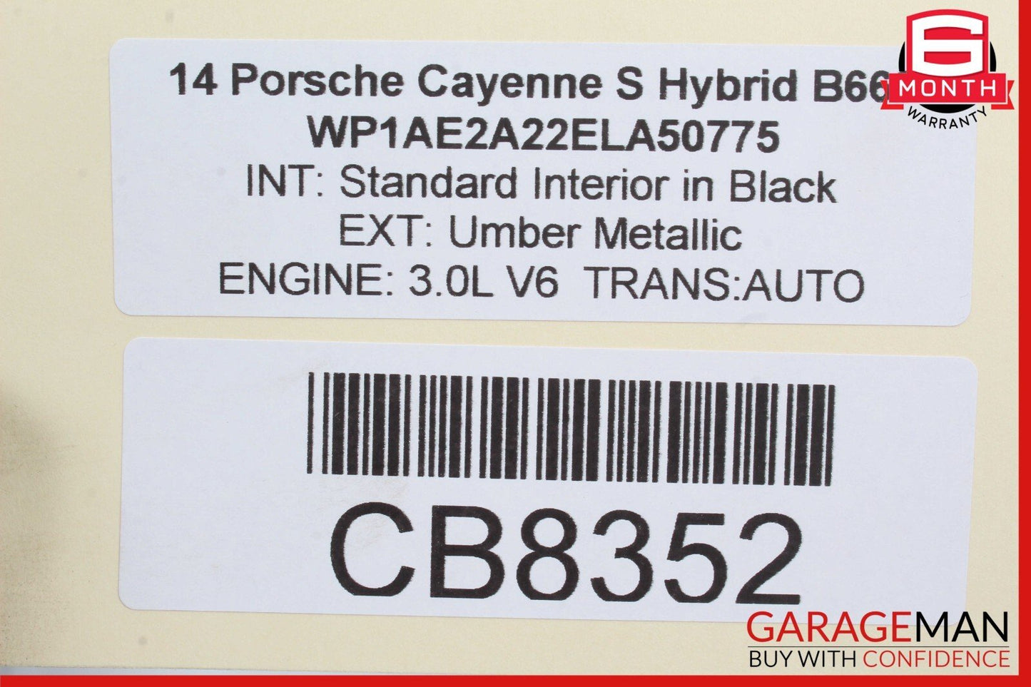 11-17 Porsche Cayenne 958 S Front Right & Left Shock Absorber Strut Spring Set
