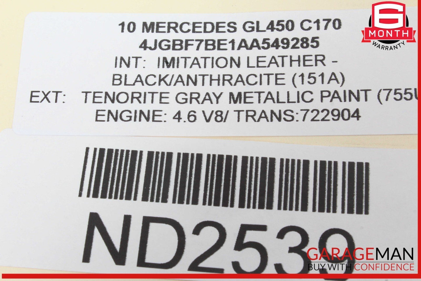 06-13 Mercedes X164 GL450 ML350 Rear Left or Right Upper Control Arm OEM