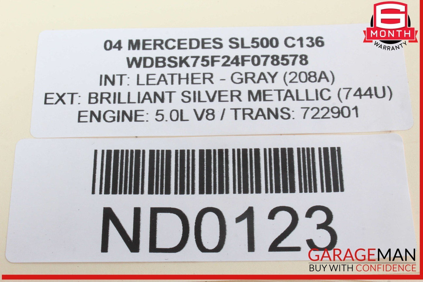 03-08 Mercedes R230 SL500 SL600 SL550 Instrument Cluster Speedometer OEM