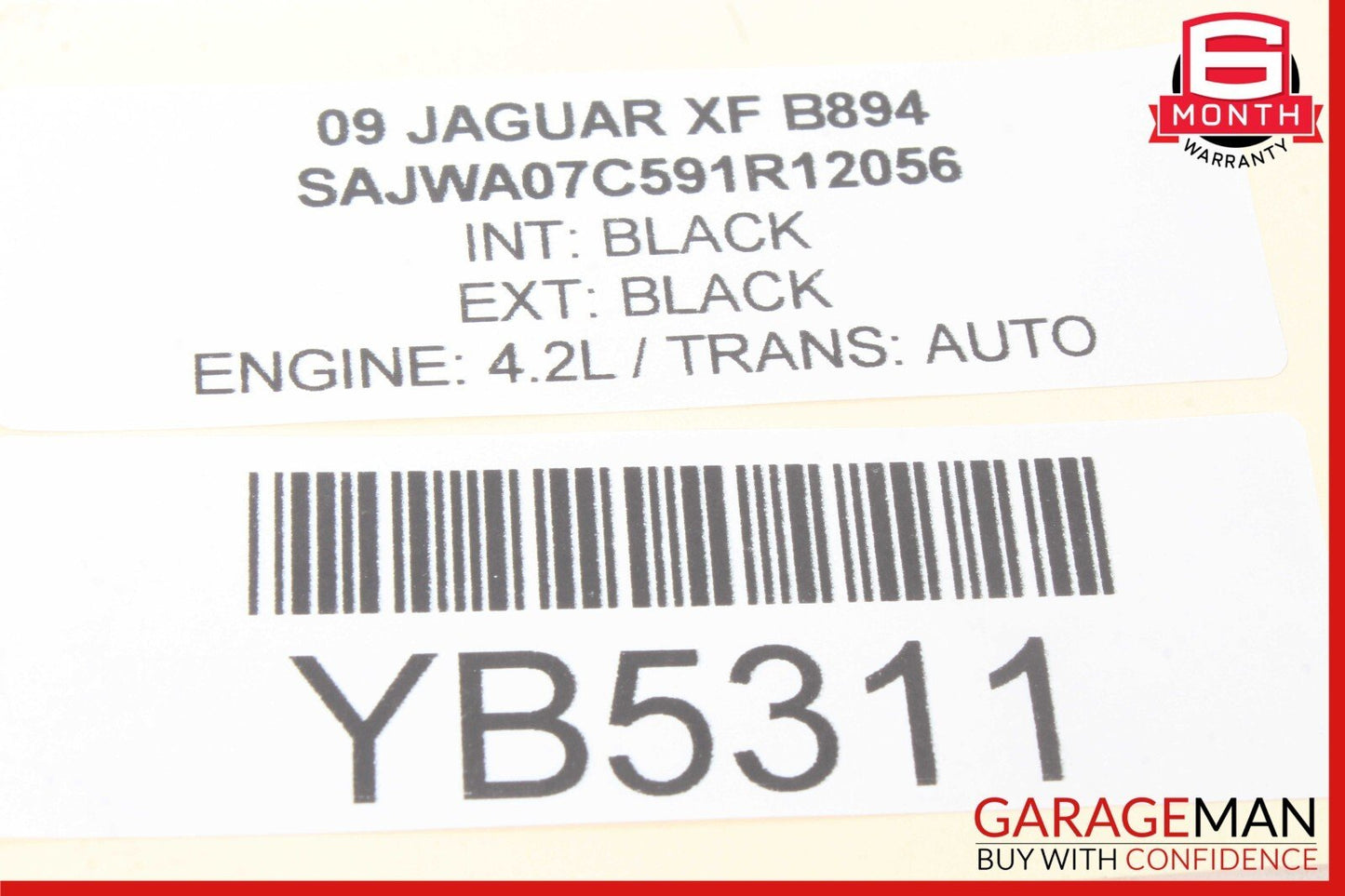 09-15 Jaguar XF XFR X250 Rear Right Exterior Door Handle OEM