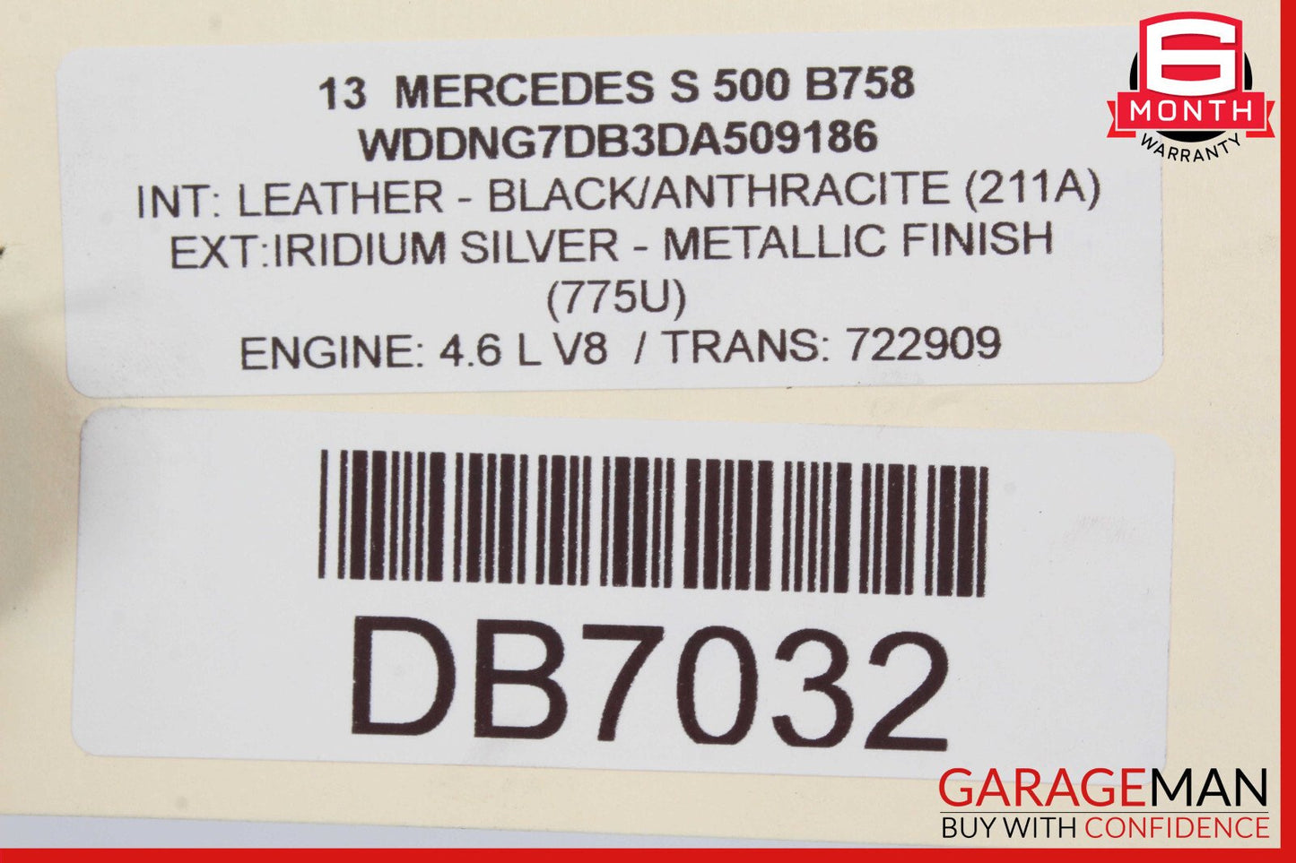 07-14 Mercedes W221 S400 S550 CL550 Front Bumper Reinforcement Impact Bar OEM