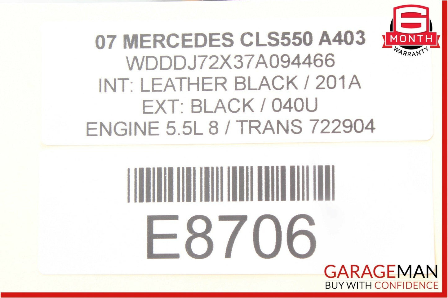 06-11 Mercedes CLS550 CLS55 AMG Trunk Lid Remote Lock Release Control Module OEM