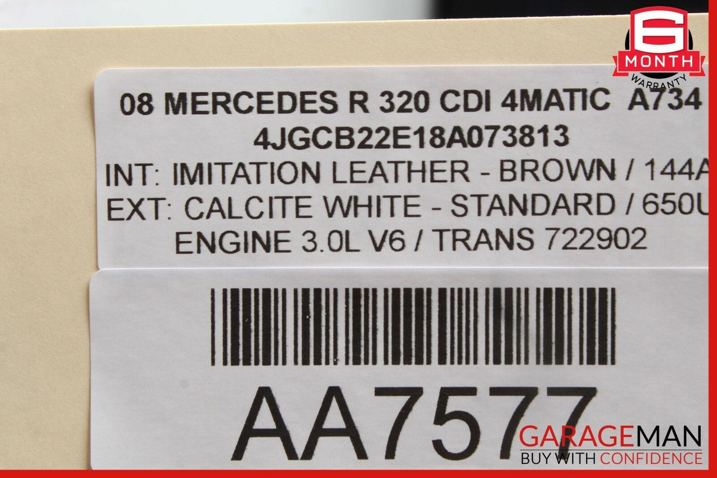 06-12 Mercedes W251 R320 ML550 Front Right Side Exterior Door Handle OEM