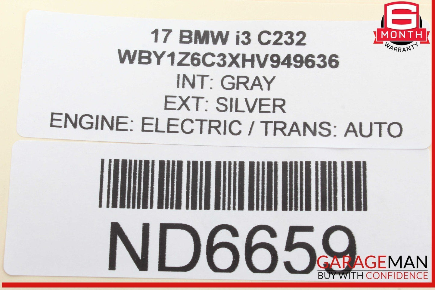 14-21 BMW i3 I01 Hybrid Rear Back Window Wiper Motor 7306462 OEM