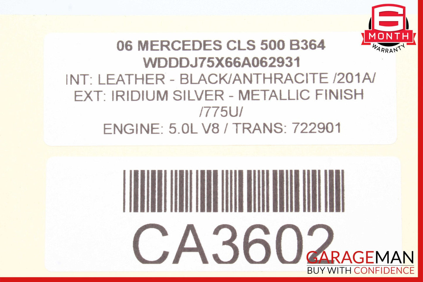 03-11 Mercedes W219 CLS500 E320 E550 RWD Front Right Lower Rearward Control Arm