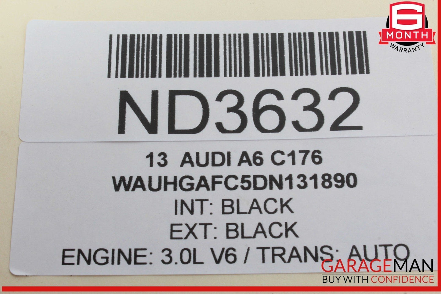 09-18 Audi A6 A7 S4 A4 Rear Left Driver Side Upper Control Arm 8K0505323H OEM