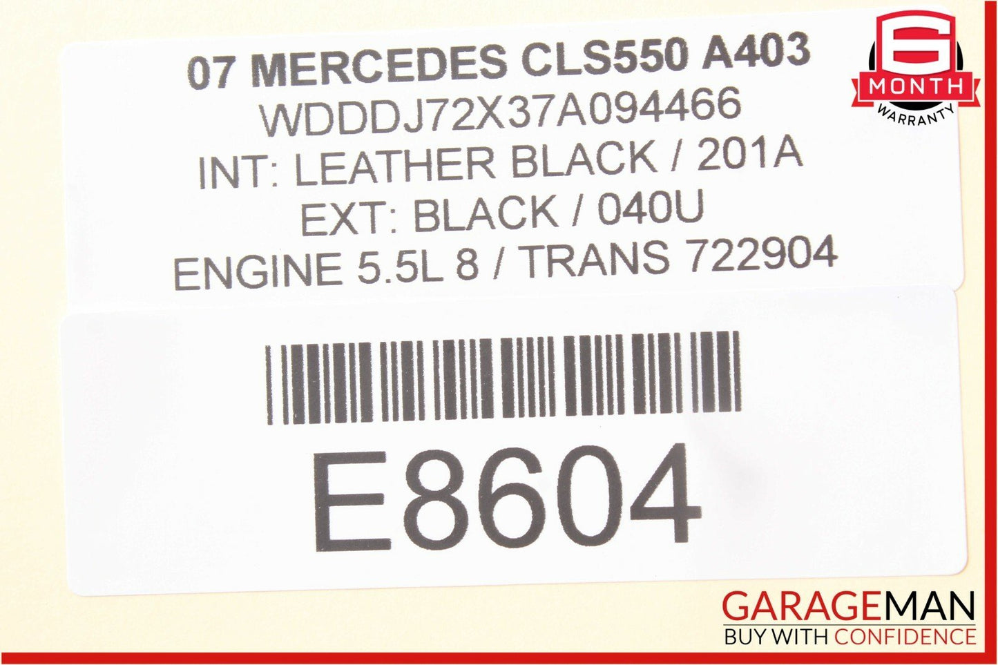 06-11 Mercedes W219 CLS550 CLS55 AMG A/C AC Heater Climate Control Module OEM