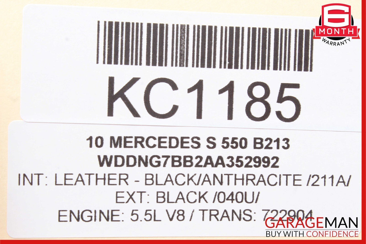 07-14 Mercedes W221 S500 CL550 Front Right Dash AC A/C Air Vent Trim Grill Black
