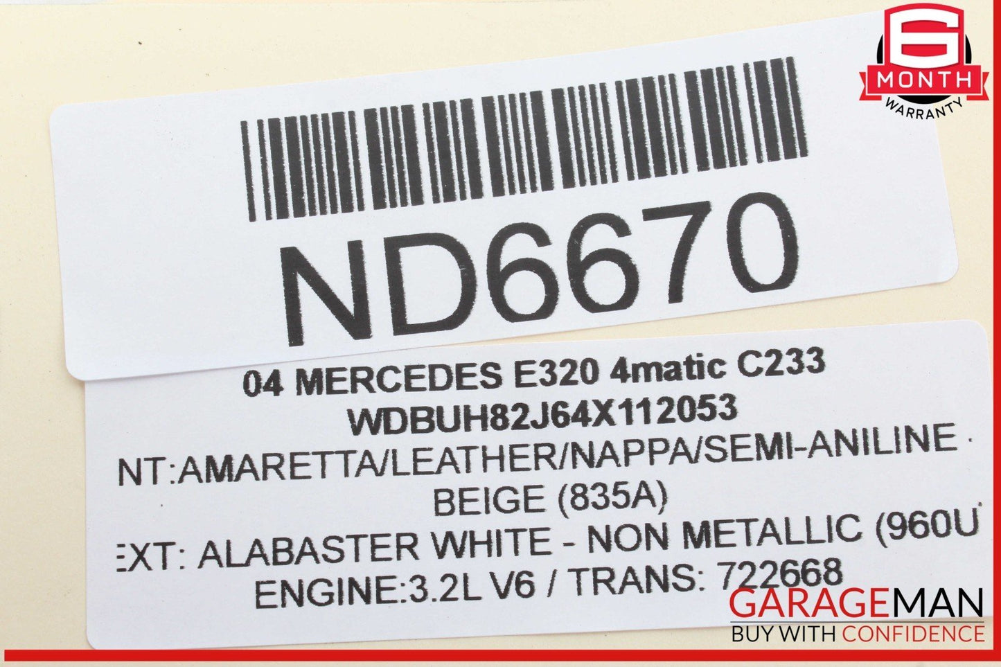 04-06 Mercedes W211 E320 4MATIC Rear Tailgate Control Module Unit 0295456032 OEM