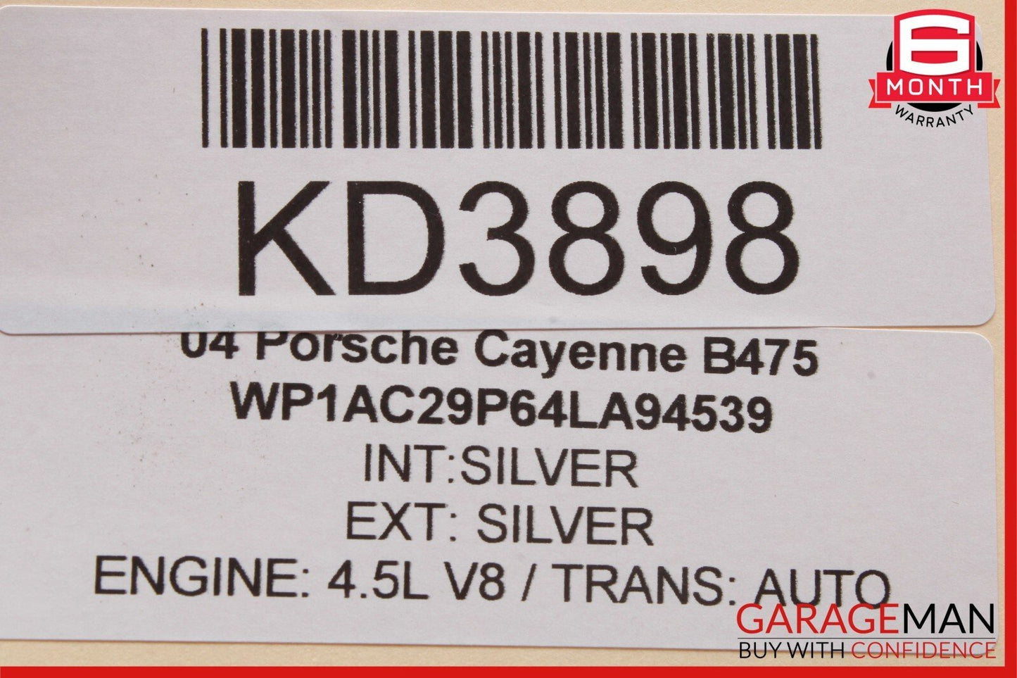 03-10 Porsche Cayenne 955 957 Front Right Side Door Lock Latch Actuator OEM