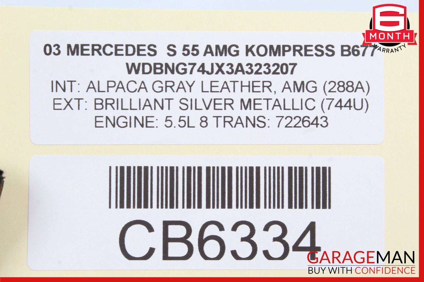 03-06 Mercedes W220 S55 S430 S500 Steering Column Combination Switch Assembly