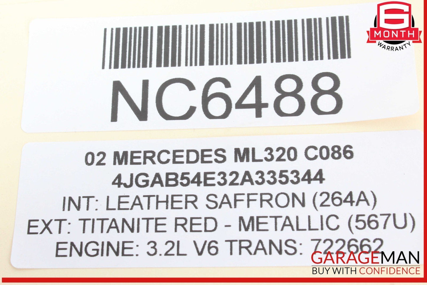 98-05 Mercedes W163 ML320 ML350 ML500 Axle CV Half Shaft Rear Right or Left OEM