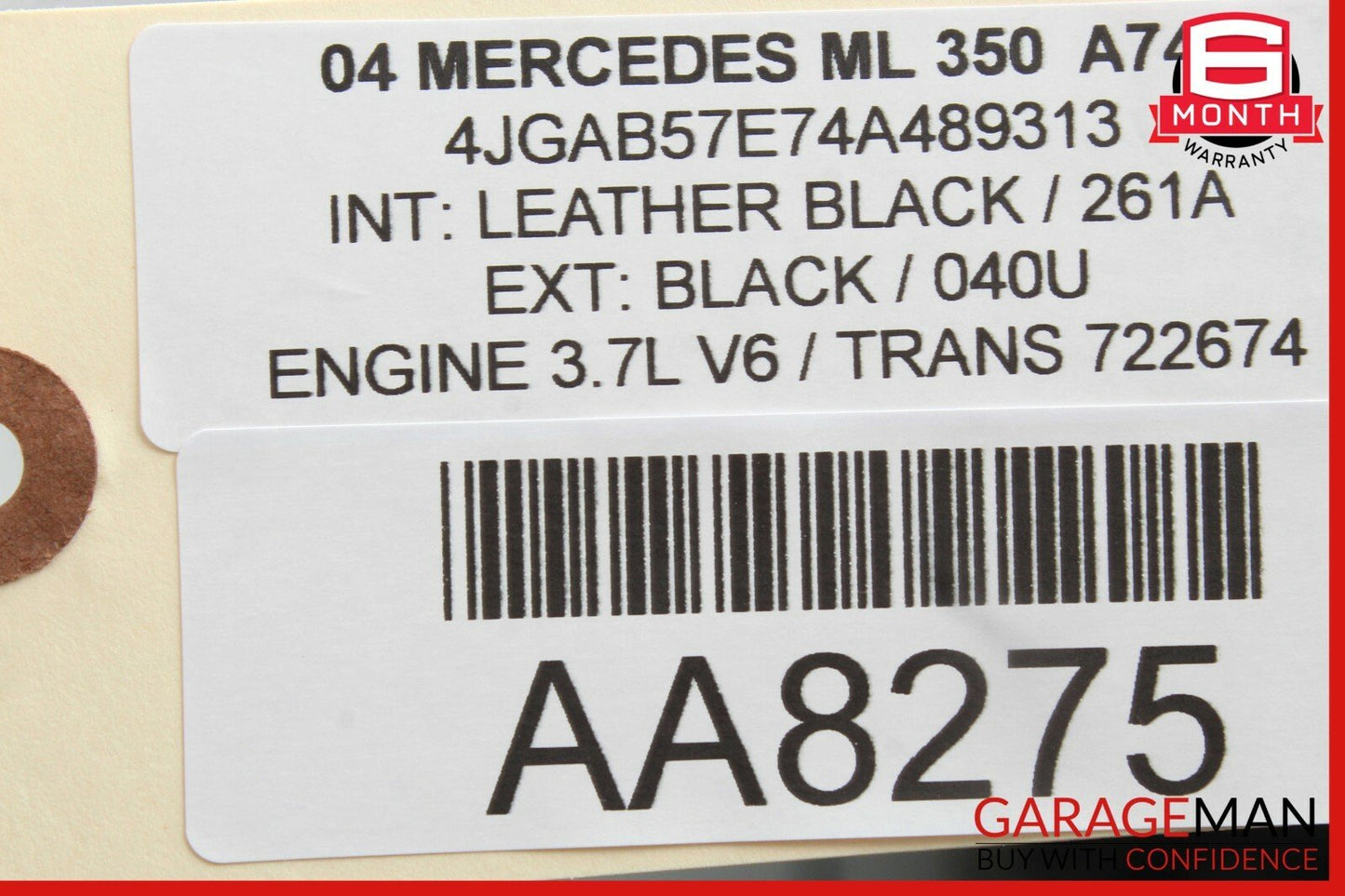 06-08 Mercedes W164 ML350 ML500 Tail Light Lamp Rear Left Driver Side OEM