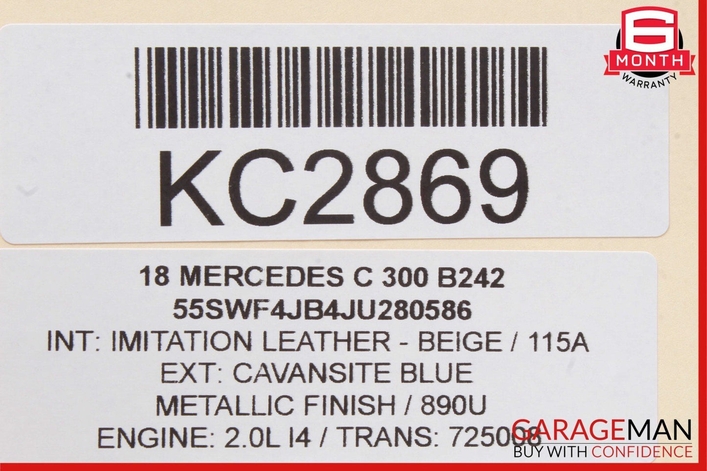 15-18 Mercedes W205 C300 Front Right Passenger Side Door Control Module Unit