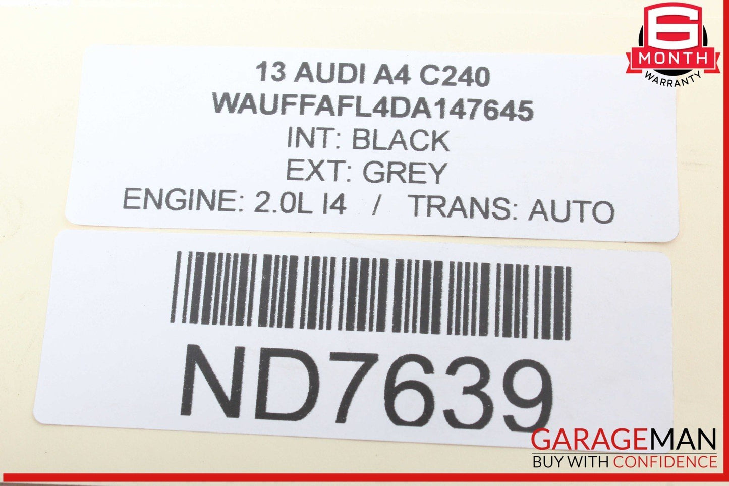 09-18 Audi A4 A7 S4 Rear Right Passenger Side Lower Forward Control Arm OEM