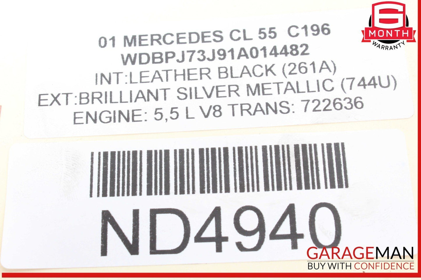 00-06 Mercedes W215 CL55 AMG Rear Right / Left Side Upper Control Arm 2203521105