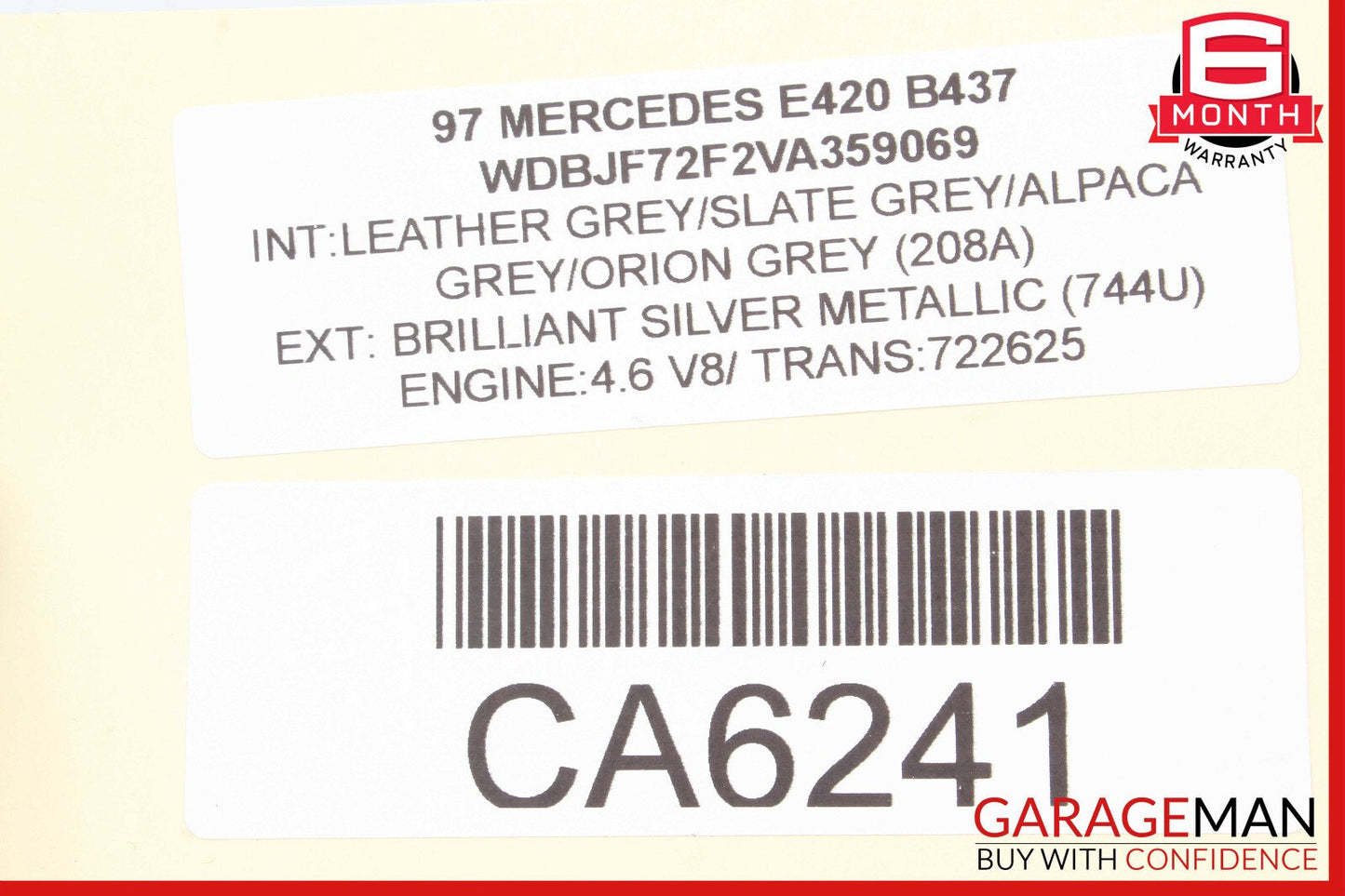 96-02 Mercedes W210 E420 E430 Rear Left Upper Forward Control Arm OEM
