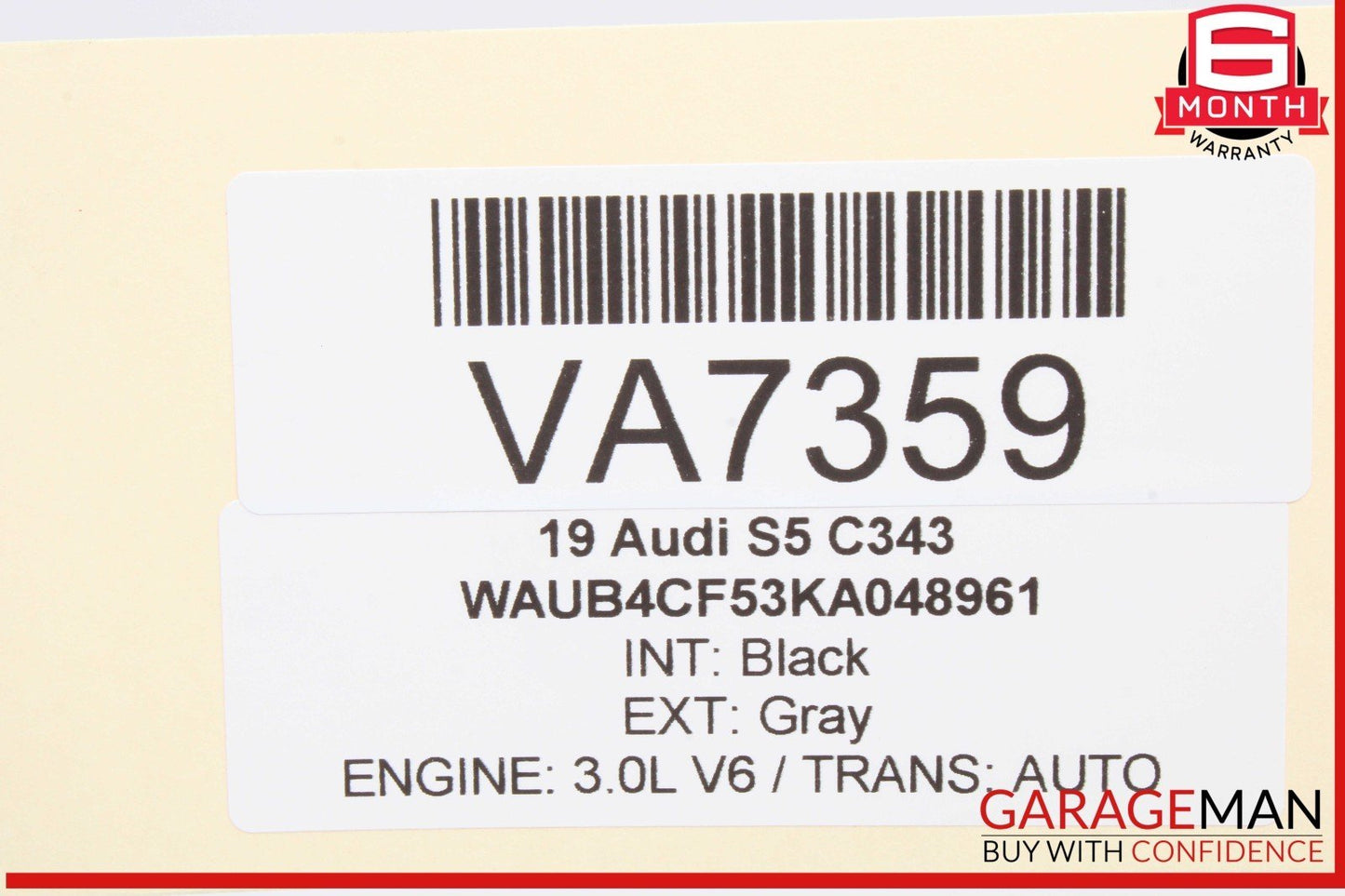 18-24 Audi S5 RS5 Rear Left Driver Side Inner Tail Light Lamp 8W6945093F OEM