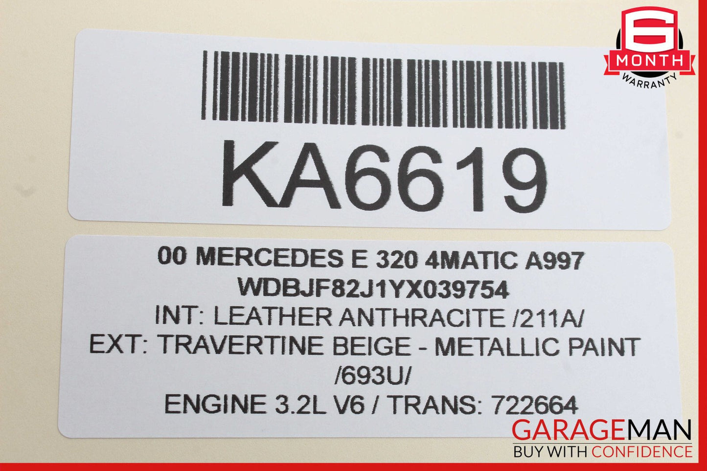 98-03 Mercedes W210 E320 CLK430 Headlight Lamp Range Control Module OEM