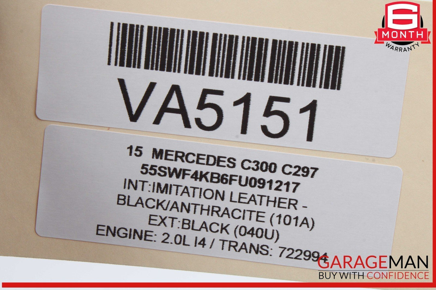 15-23 Mercedes W205 C300 C400 Front Left Side Door Control Module Unit OEM