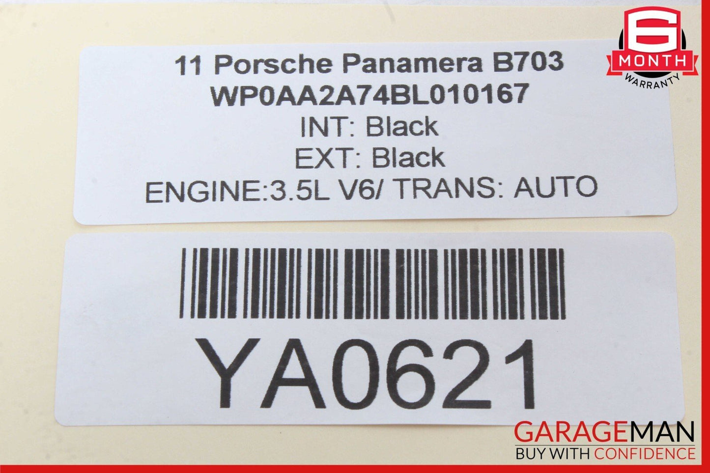 10-13 Porsche Panamera 970 Seat Heater Door Switch Lock Rear 97065340502 OEM