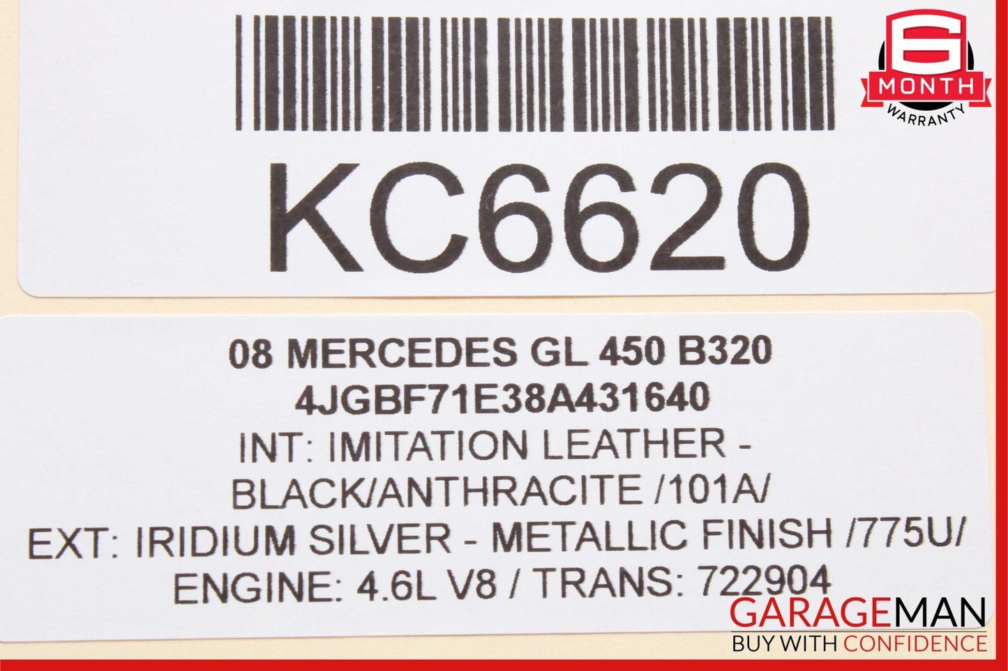 06-12 Mercedes X164 GL450 GL550 Steering Column Trim Shroud Cover Black