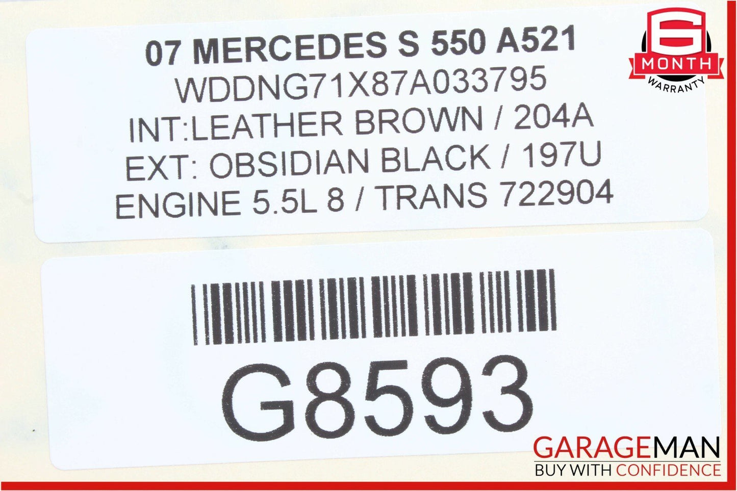 07-09 Mercedes W221 S550 S600 Rear Bumper Reinforcement Impact Crash Bar Rebar