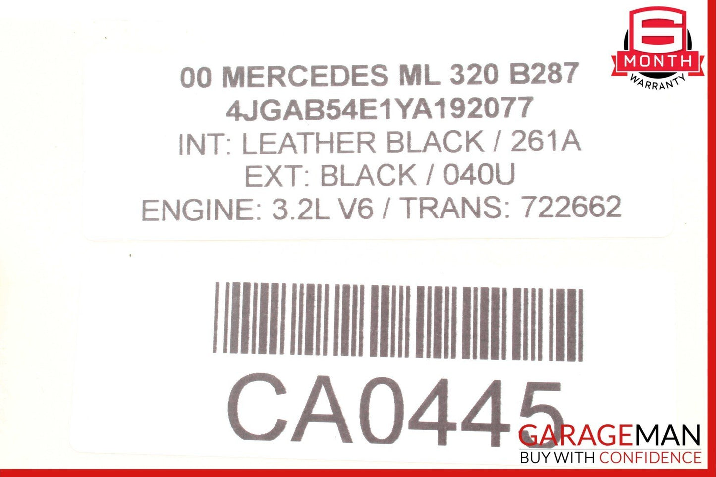 98-05 Mercedes W163 ML320 ML350 ML500 Rear Right Side Lower Control Arm