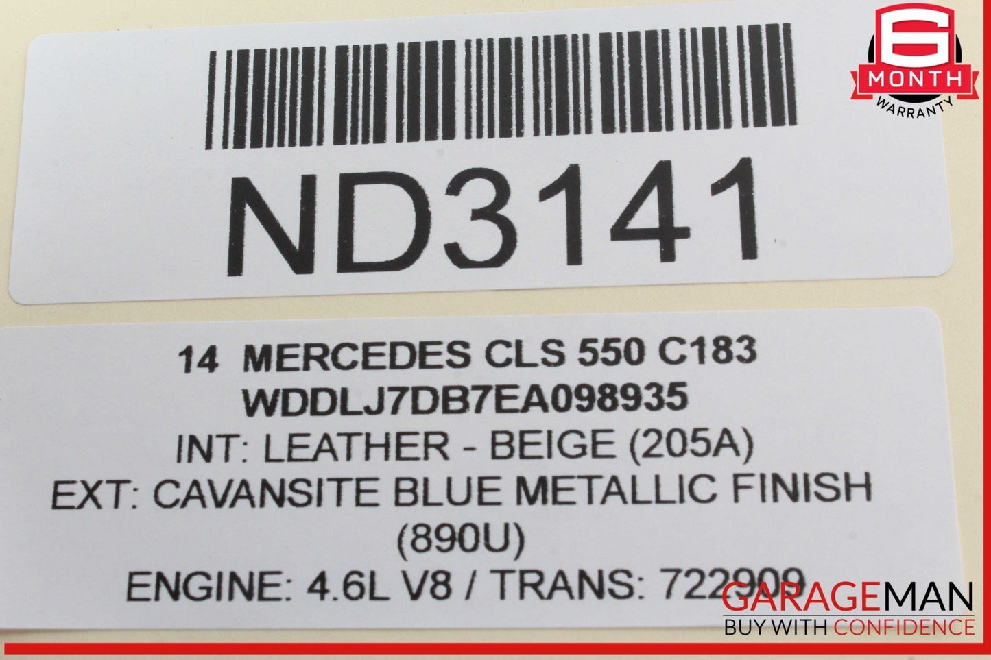 10-18 Mercedes W218 CLS550 CLS400 Airmatic Air Suspension Control Module Unit