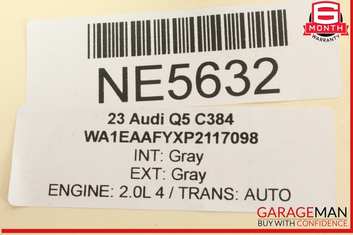 18-24 Audi Q5 SQ5 Rear Right Side Rearward Lateral Lower Control Arm OEM