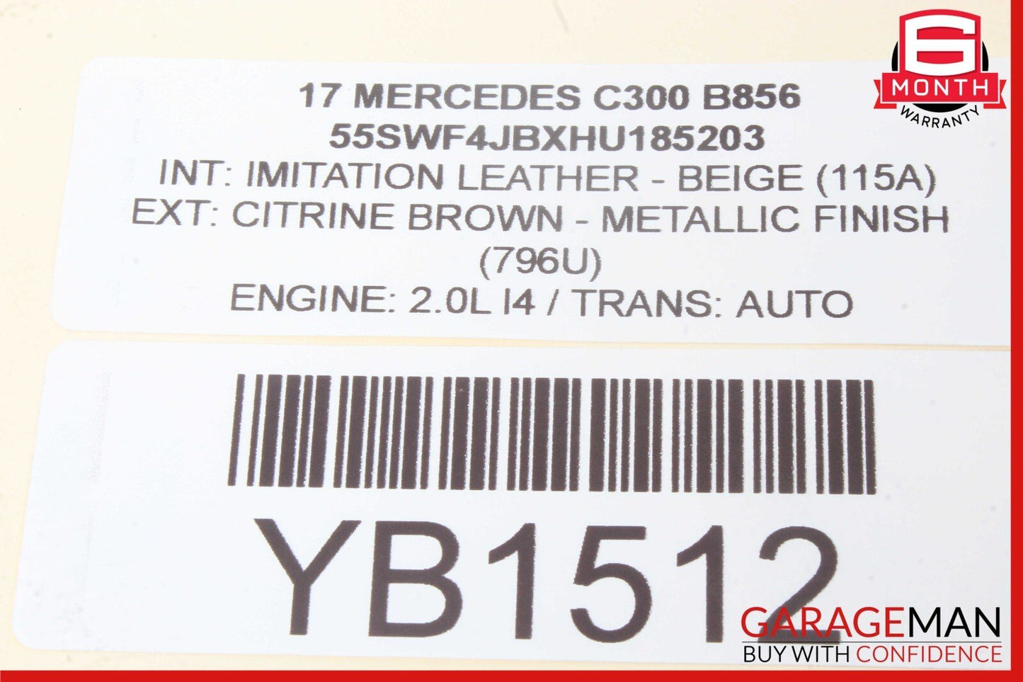 15-20 Mercedes W205 C300 Head Light Headlight Control Switch Trim Assy Beige OEM