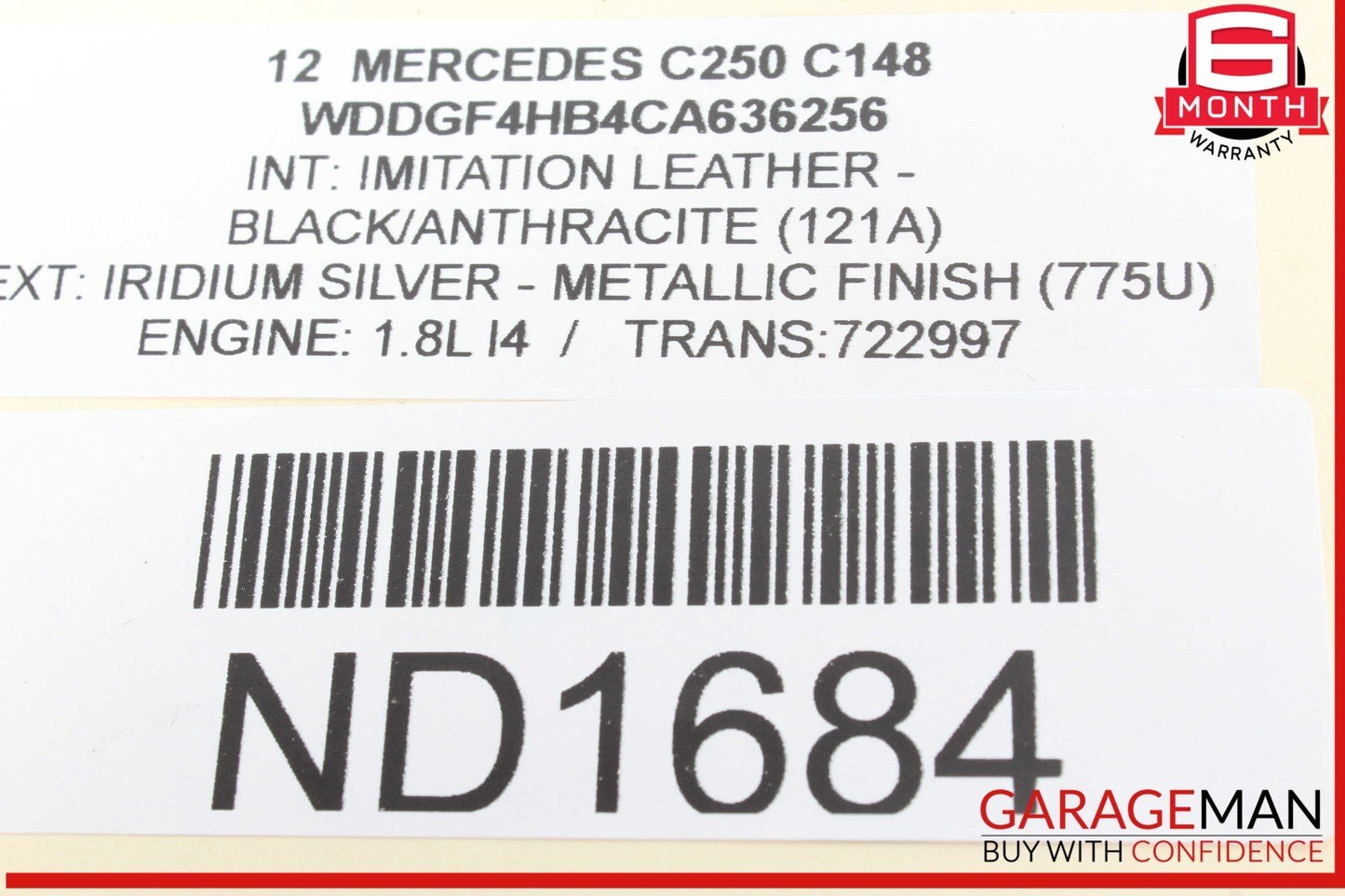 12-15 Mercedes W204 C250 SLK250 M271 Engine Coolant Motor Water Pump OEM