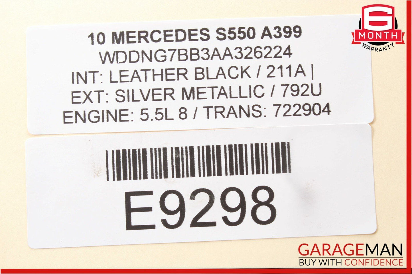 10-13 Mercedes W221 S550 S63 AMG Rear Right or Left Side Door Control Module OEM