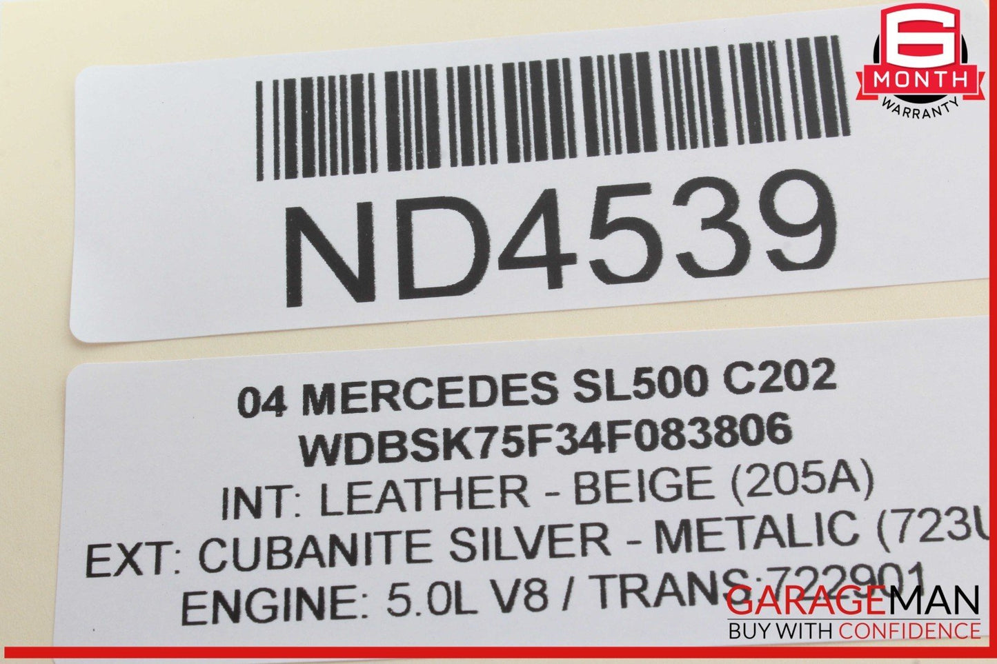 03-06 Mercedes R230 SL500 SL55 AMG Under Seat Control Module Right Side OEM