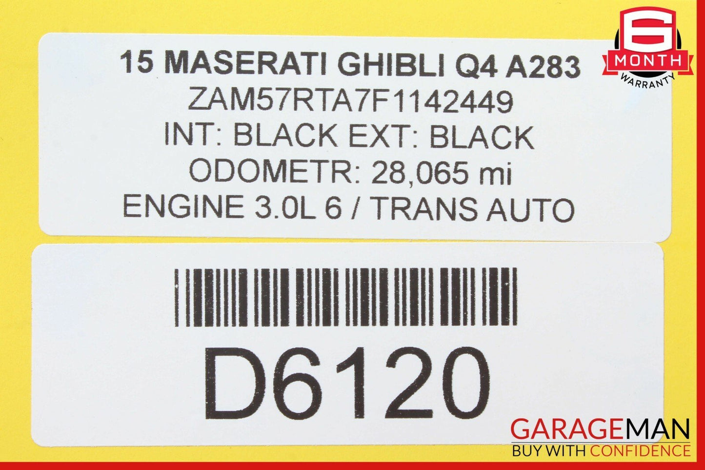 14-17 Maserati Ghibli Rear Exterior Door Chrome Trim Molding Panel Cover Set OEM