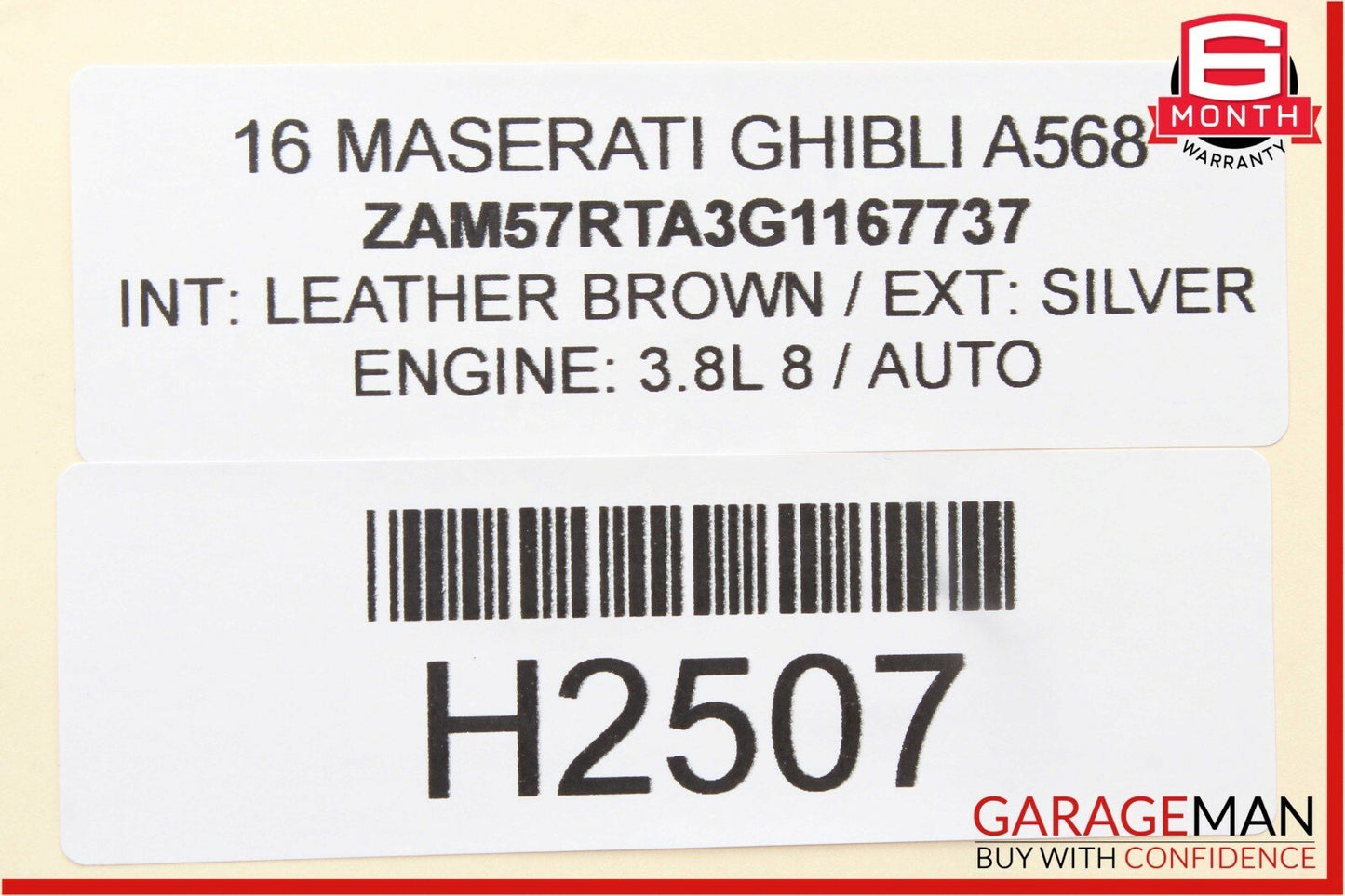 14-17 Maserati Ghibli Rear Right Passenger Side Door Lock Latch Actuator OEM
