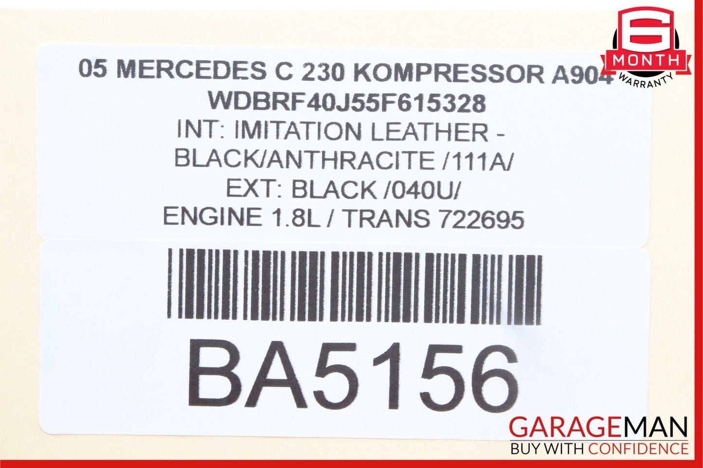 05-07 Mercedes W203 C230 Front Right Side Exterior Door Handle Silver OEM