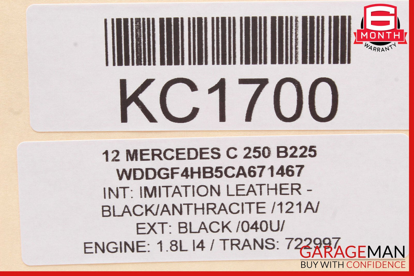 08-18 Mercedes W204 C250 C300 CLS550 Rear Left Side Door Control Module OEM