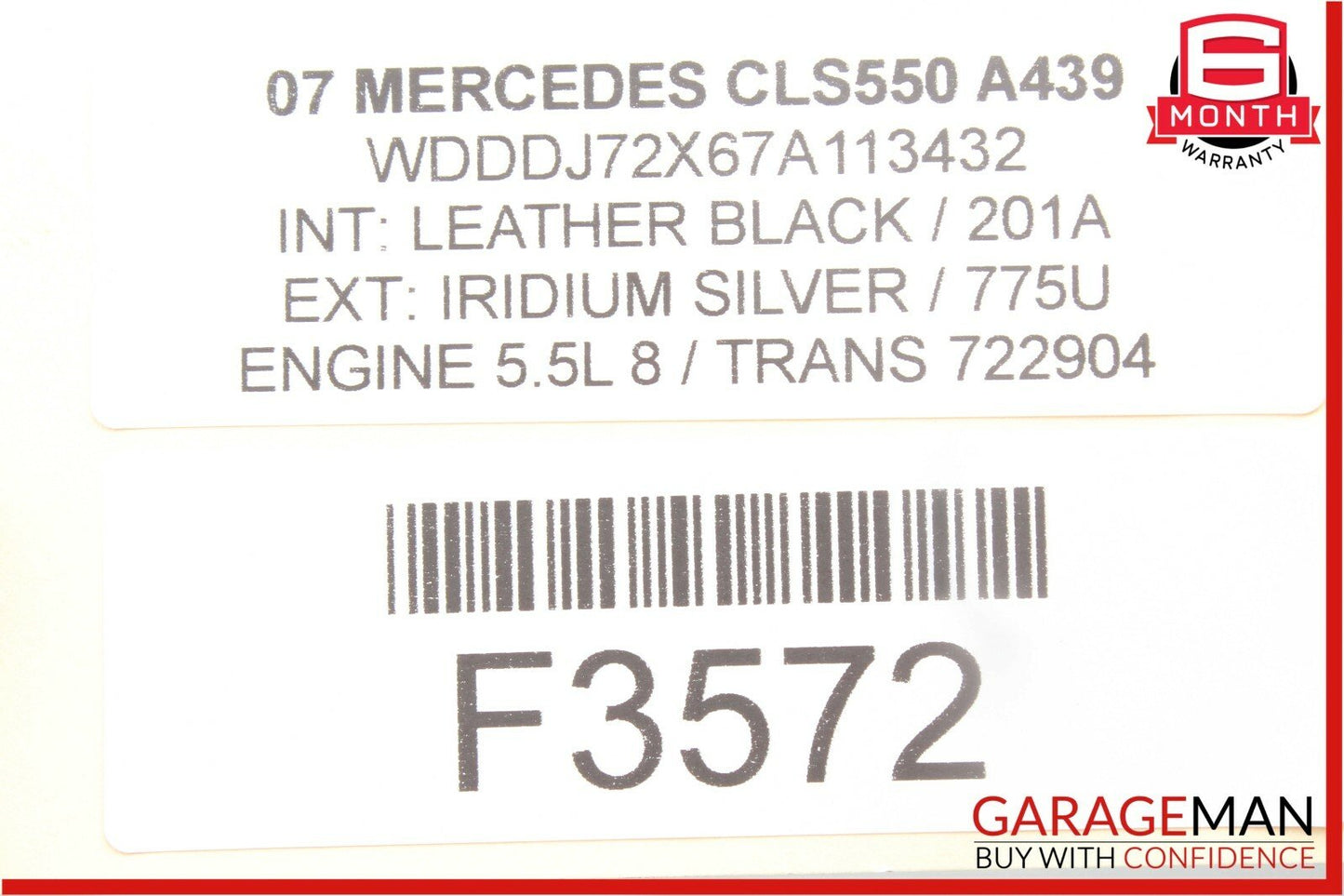 06-11 Mercedes W219 CLS550 Front Right Side Lower Wishbone Control Arm Set OEM