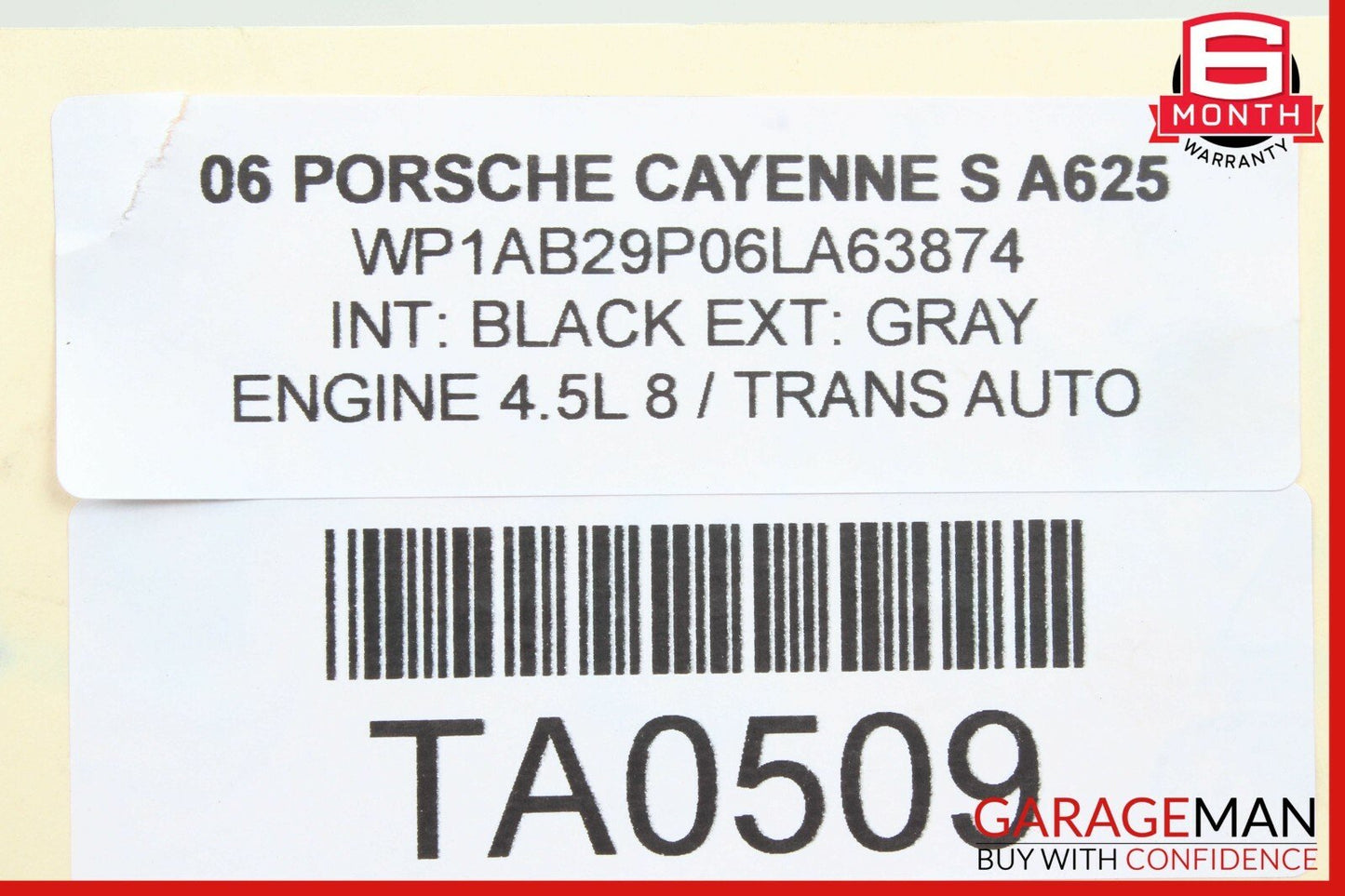 03-06 Porsche Cayenne 955 4.5L V8 Engine Motor Cover Trim Panel 7L5130114B OEM